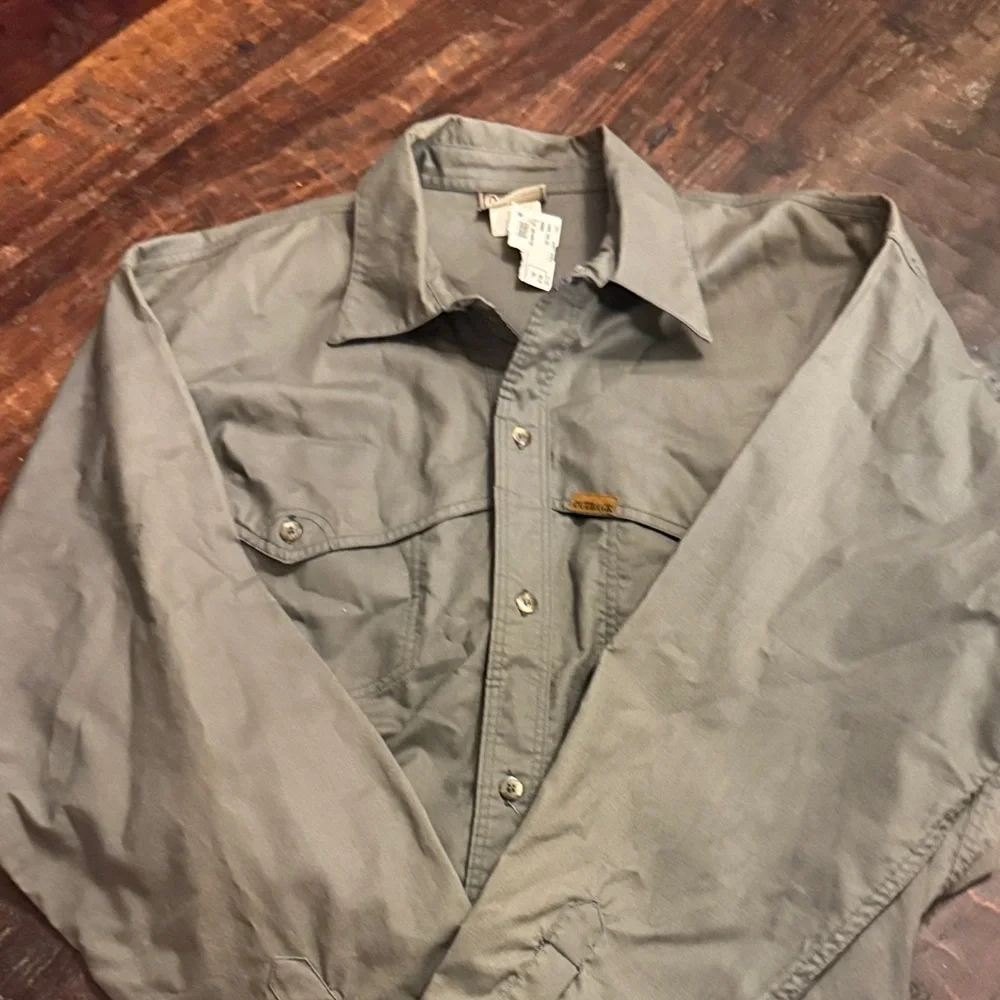 Men's XL Lightweight Work Shirt Jacket - Gray